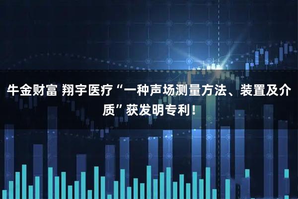 牛金财富 翔宇医疗“一种声场测量方法、装置及介质”获发明专利！