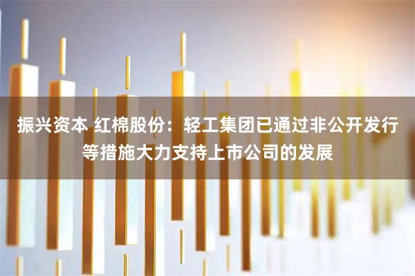 振兴资本 红棉股份：轻工集团已通过非公开发行等措施大力支持上市公司的发展
