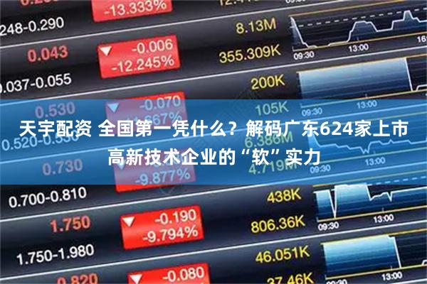 天宇配资 全国第一凭什么？解码广东624家上市高新技术企业的“软”实力